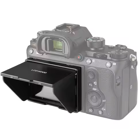 LCD Screen Protector Glass with Pop-up sun Shade lcd Hood Shield for SONY A7 a7M2 a7m3 A9 a7s a7r2 a