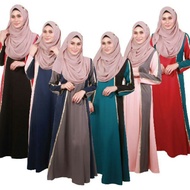 JUBAH Long Sleeves Dress Maternity Dress Baju Raya Jubah Wanita Baju Kurung