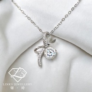 ［Real Moissanite］Can Pass Diamond Test 18K Gold Starlight Bow Pendant MNG065 Moissanite Necklace/Moi