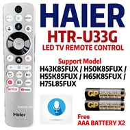 Haier 4K UHD Google TV Remote Control HTR-U33G With Voice Function For H65K85FUX / H75K85FUX / 55S9Q