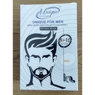 UNIQUE For Men Moustache Beard Sideburn natural black Hair Dye 30 ml