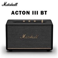 英國Marshall Acton III Bluetooth 藍牙5.2音響喇叭 經典黑 3代/2代