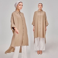 SHE DAZZLE ALUNA LONG TOP baggy batwing Blouse women kemeja labuh muslimah plussize tunic casual
