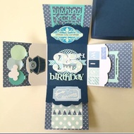 Happy 35th birthday explosion box card