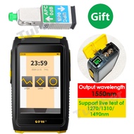 QAZWS 5G Mini OTDR 1550nm ทดสอบสดไฟเบอร์ออปติก20dB สะท้อนแสงหน้าจอสัมผัส OPM VFL เครื่องทดสอบเส้นใย 