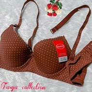 Bra B102 Bra kawat cup B kancing 3 ukuran 36.38.40.42 Busa sedang