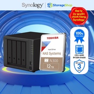 Combo Synology DS923+ NAS storage device with 1 Toshiba NAS N300 12TB hard drive - Genuine product