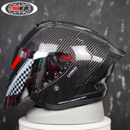 Original JS ARMOR Helmet Carbon Glossy Half Face Motif