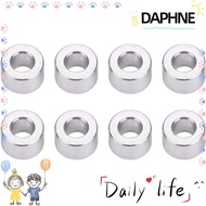 DAPHNE 8Pcs Shock Absorber Spacer, Silver Tone Aluminium Alloy Damper Spacer Washer, Portable d2.6xD5x2 Flat Gasket for RC Model Car