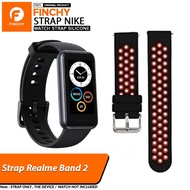 Finchy silicone strap Realme band 2 Nike Two Tone smartwatch Replacement rubber Wristband watch Repl