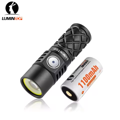Mini LEP flashlight Lumintop W3 multi light EDC flashlight with spotlight flood red light USB TYPE C