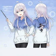 Wandering Witch: The Journey of Elaina Hoodie Cosplay Ilyina Long Sleeve Round Neck Uniex Causal Hoo