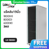 ชนวางของแบบมลอ LS-1800H ขนาด 1800 x 800 x 600 (สxลxย) 36U- สไอวอร LS-1800H