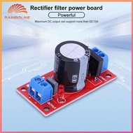 (rain)  Rectifier Filter Power Supply Board with LED Indicator Rectifier AC To DC Single Power Supply Board Power Rectifier Filter Board