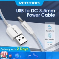 Vention USB to DC 5.5mm 3.5mm Charging Cable USB A Male to DC 3.5mm 5.5mm Jack 5V for Hub Mini Fan T
