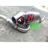 Noctus exhaust, klx crf wr 155 motorbike exhaust, stainless steel