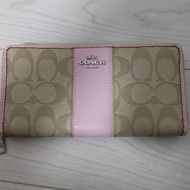 Dompet Coach Pale Pink Signature Preloved