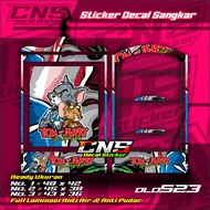 Stiker Sangkar Kotak TOM AND JERRY GANGSTER High Quality Bisa REQUEST CUSTOM - CNS STICKER