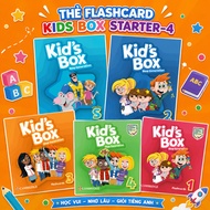 (108A) English Flashcard Kid’s Box New Generation Level Starter -1-2-3-4 A5 size-éplashtic