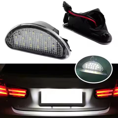 1/2Pcs Car LED License Number Plate Light LED Number Plate Lamp White For 2005–2014 Toyota Aygo