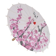 (MEFO) Art Umbrella Chinese Silk Cloth Umbrella Classical Style Decorative Umbrella Oil Paper Painte