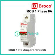 BROCO MCB 2A 4A 6A 10A 16A 1P 1 Phase Pemutus Arus SNI Grosir Original 2 4 6 10 16 A Ampere