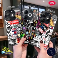 Softcase Glass For ITEL A50, A70 & A80 - Case Handphone ITEL A50, A70 & A80 [T64].