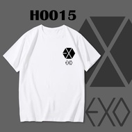PINKHOUSE8 Cotton T-Shirt KPOP EXO LOGO BOYGROUP 2XL MEN STREETWEAR SHORT SLEEVE DANCE H0015