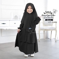 Aurora kids by shahia syar'i vol 4 | Cheap premium syar'i cadar kids' gamis set | Premium layer wolf