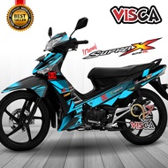 Decal Supra X 125 R Modif Keren Stiker Supra X 125 R Full Body Striping Supra X 125 R Variasi Keren