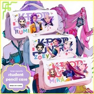 Pen Case Simple Large Capacity Zip Design Stationery Bag Portable Office Pencil Box Suitable S7k3