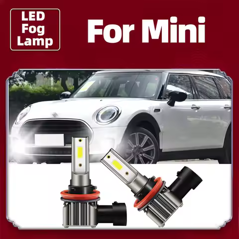 2pcs LED Fog Light Bulb 15000LM Auto Lamp H8 H11 For Mini Cooper F55 F56 R56 F54 Clubman R55 F57 Con