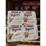 Ehrmann Yoginos Strawberry Yogurt 4x 100g