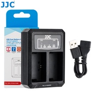 JJC Dual Battery USB Charger  for Canon LP-E6 LP-E6N of Camera Canon EOS R R5 R6 R7 90D 80D 6D Mark II 7D Mark II 5D Mark IV III II 5DS R