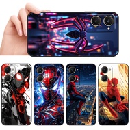 Fashionable soft black phone case for VIVO Y03 Y30T Y18 Y18S Y18E Y37M T3 Z9 lite SX46 Spiderman Mar