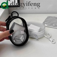 DINGYIFENG Phone Charger Bag, Storage Transparent Data Cable Storage Bag, Coin Purse Waterproof Anti