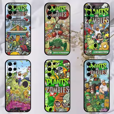 Plants vs Game Z-Zombies Phone Case For Samsung S23,23,22,30,21,10,9,Note20 Ultra,Lite,Ultra,5G,Plus