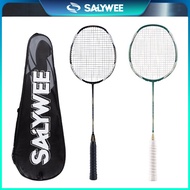 SALYWEE Full Carbon Light Durable Profesional 2pcs Badminton Set Badminton Rackets Original Training