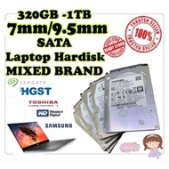 Mixed brand hdd 320GB/500GB/640GB/750GB/1TB HDD Hardisk  SATA laptop internal storage 2.5 inch