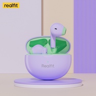 Realfit F2หูฟังบลูทูธเบสที่ยอดเยี่ยมหูฟังไร้สายพร้อมไมโครโฟน5H เล่นยาวสไตล์เดียวกันกับ Lenovo LP40 P