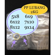 PLASTIC PP LUBANG TRANSPARENT/ LUTSINAR (04) 5X8 6X9 6X12 7X10 8X12 9X14 (2KG +/-)