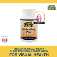 natural Factors Lutein 40mg Plus for Vision Health (60 softgels)