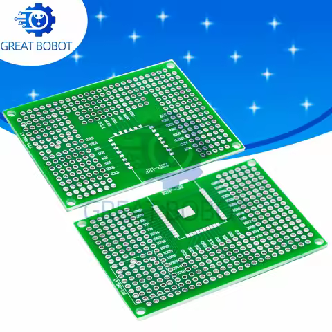 1~5PCS Universal 50x70mm Double-Sided Protoshield Breadboard – Perfect for ESP8266 (ESP-12F/12E) and