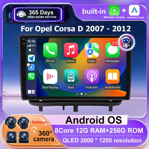 9'' Car Radio Multimedia Video Player GPS Navigation For Opel Corsa D 2007-2012 Android 16 Auto Wire