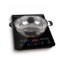 Philips HD4911 Induction Cooker. **FREE STAINLESS STEEL INDUCTION POT WITH GLASS LID**. Sensor Touch Control Panel.