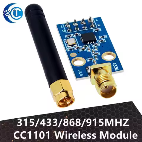 1PCS CC1101 Wireless Module With SMA Antenna Wireless Transceiver Module For Arduino 315/433/868/915