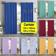 Langsir Tingkap Murah Semi Blackout Curtain Plain Kain Langsir Pintu Door Curtain Window Curtain Win