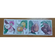 20sen 30sen 50sen RM1 Buah-buahan Nadir Malaysia 1999 Rare Fruits Series II Buah-buahan Nadir 4v sta