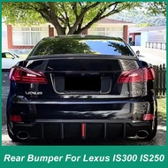 For Lexus IS250 IS300 IS350 2006-2012 Rear Bumper Diffuser Spoiler Diverter Protector Lips And Chin 