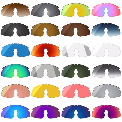 Visorize Polarized Replacements UV400 Lenses For Oakley Hydra OO9229 37mm Sunglasses